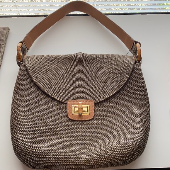 Eric Javits Handbags - Eric Javits purse with bamboo detail